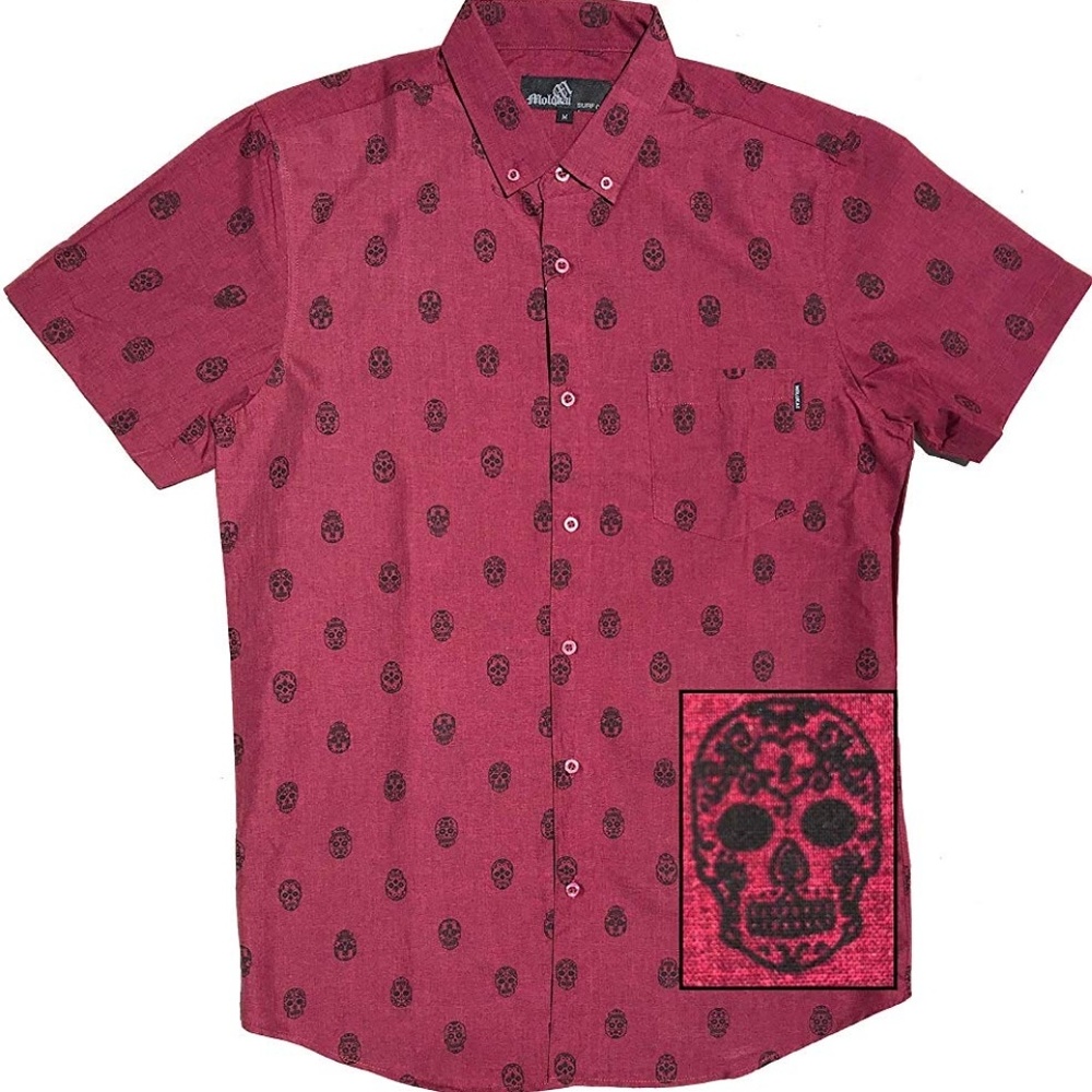 Day of the dead burgundy